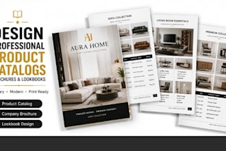 create professional magazine design catalog booklet and layout format