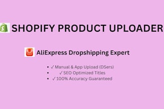 do shopify product uploading and aliexpress dropshipping listing