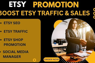 do etsy seo  and social media promotion to boost etsy sales