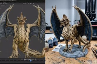 sculpt custom warhammer, dnd and tabletop wargaming miniatures for 3d printing