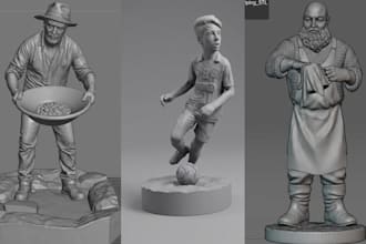 sculpt your 3d miniature 3d character warhammer figuring for 3d printing