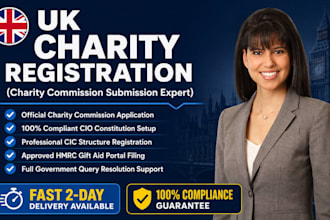 register uk charity commission application setup cio constitution cic expert