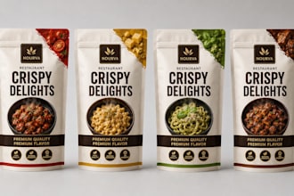 design food packaging pouch design jar label mylar bags food label 3d mockup