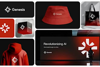 mordern business logo design complete brand identity style guidelines brand book