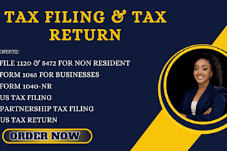 do US llc tax filing, form 1120 5472 1040nr for business and non resident llc
