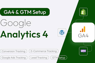 setup google analytics 4, ga4, GTM and conversion tracking