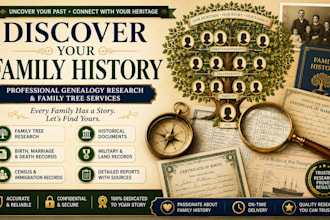 uncover your family history through genealogy research