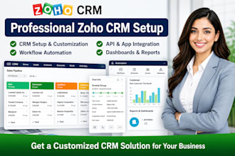 setup customize and integrate zoho CRM for your business