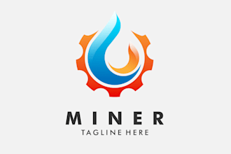 create a modern industry logo design for manufacturing