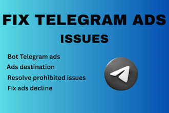 fix telegram ads, ad destination, fix forex ad, fix ad for game, telegram bot ad