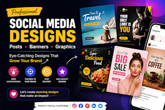 do social media post, facebook ad creative, ad image, instagram post, ads design