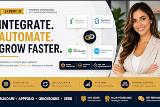 integrate buildium, appfolio with quickbooks and xero