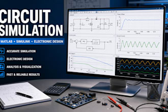 do circuit simulation, matlab simulink, schematic and pcb design