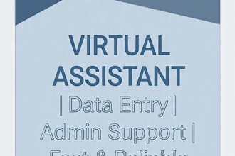 be your virtual assistant for data entry and email