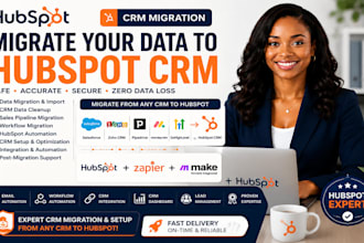 setup integrate hubspot CRM with zapier, makecom, slack and calendly automation