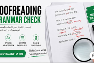 proofread and edit your text in portuguese and english