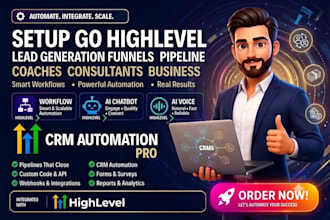 setup gohighlevel lead generation funnels pipeline coaches consultants business