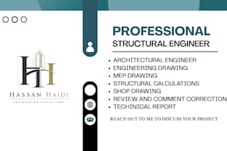 draw structural and mep drawings for USA building