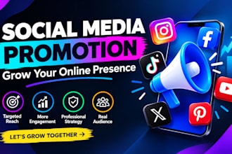 do an organic social media promotion and audience growth