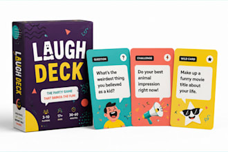 design custom playing cards, poker decks, party card games, and tabletop games