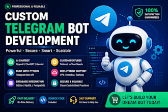 develop a custom telegram bot in python