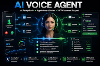 build ai calling agent, ai receptionist and voice assistant