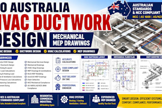 do australia hvac ductwork design mechanical mep drawings