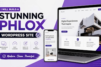 build a stunning phlox wordpress website