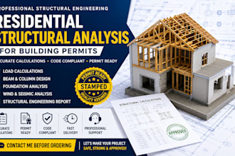 provide residential structural analysis for building permits
