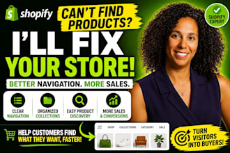 optimize shopify navigation, collections and product organization