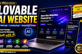 design ai lovable website ai web app landing page and responsive web design