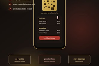 design a digital qr menu for restaurants