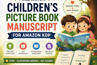 write childrens picture book manuscript for amazon KDP