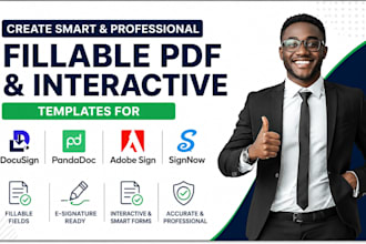 create smart fillable pdf interactive docusign pandadoc template adobe sign now