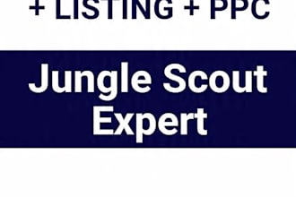 do amazon product research, listing and PPC with jungle scout