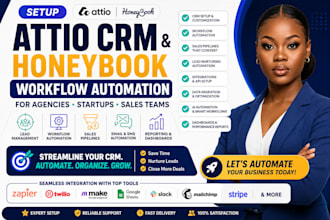 setup attio crm honeybook workflow automation for agencies startups sales team