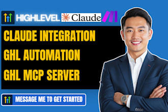 setup ghl mcp server, claude or chatgpt integration and ai agent for ghl