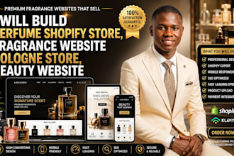 build perfume shopify store, fragrance website cologne store, beauty website