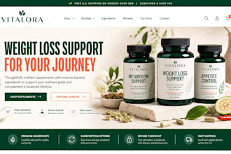build weight loss fat loss burn fat peptide supplement website woocommerce store