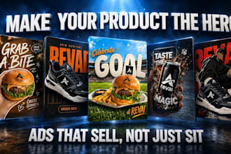 design facebook instagram meta ads creative and product ad poster