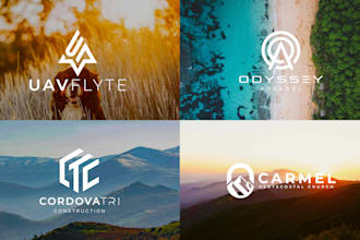 create unique modern minimalist business logo design