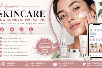 do skincare social media marketing and content management