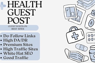 do premium health guest post, health and fitness backlinks on health blog