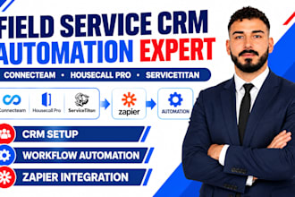connecteam fieldservice automation housecall pro servicetitan zapier integration