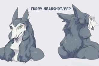 furry profile picture fursona icon furry headshot anthro headshot furry oc art