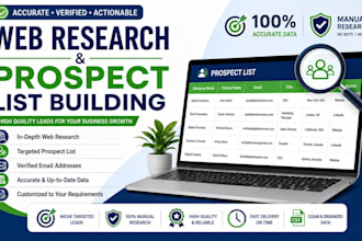 do web research and prospect list building