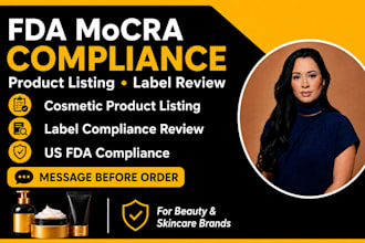 handle fda mocra cosmetic product listing, label review, and compliance