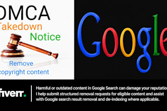 remove leaked, stolen and defaming content from google search results and images