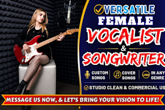 be your custom song female singer songwriter, birthday wedding anniversary song