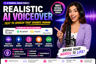 create realistic text to speech ai voiceovers with ai